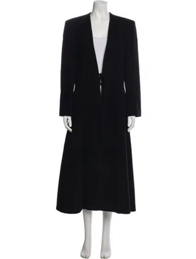 Pre-owned Giorgio Armani Wool Coat In Black