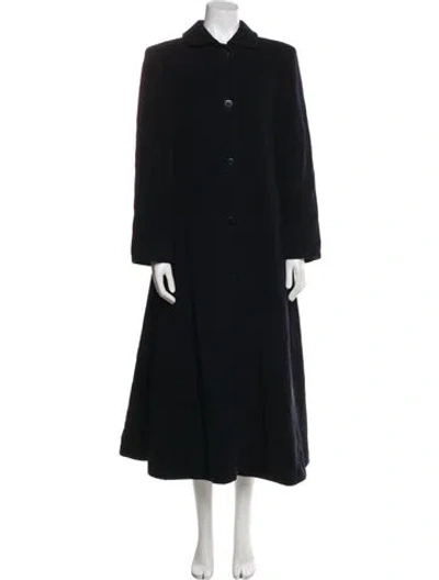 Pre-owned Giorgio Armani Wool Coat In Black
