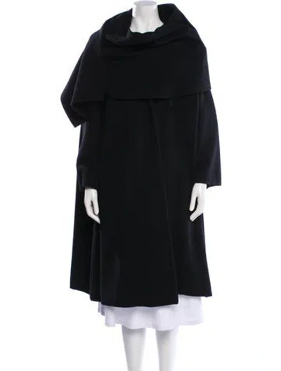 Pre-owned Giorgio Armani Wool Coat In Black