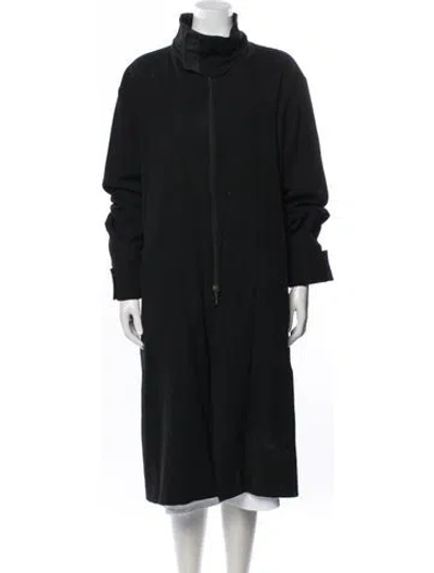 Pre-owned Giorgio Armani Wool Coat In Black