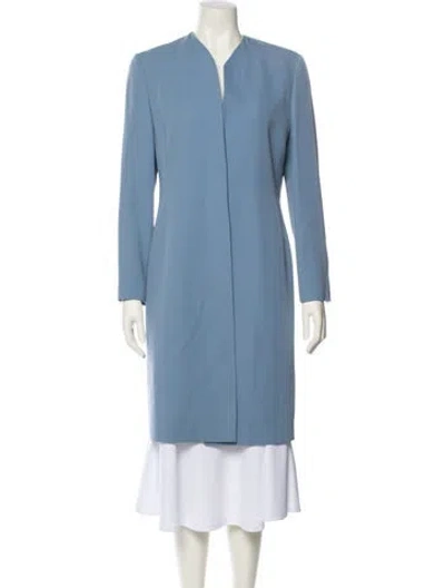 Pre-owned Giorgio Armani Wool Coat In Blue