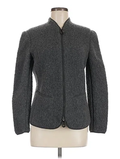 Pre-owned Giorgio Armani Wool Coat In Gray