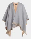 Giorgio Armani Wool Fringe-trim Poncho