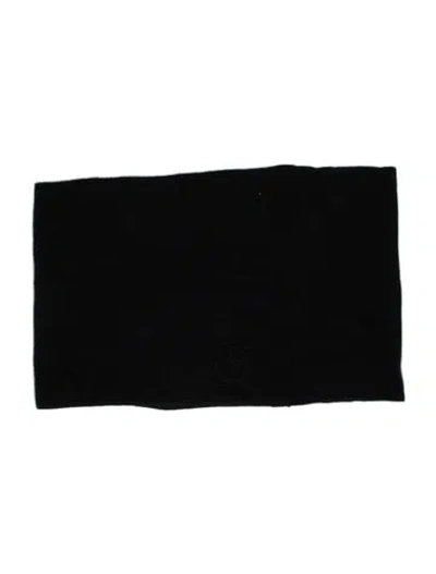 Pre-owned Giorgio Armani Wool Infinity Scarf In Black