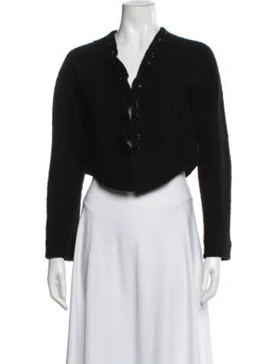 Pre-owned Giorgio Armani Wool Jacket In Black