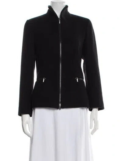 Pre-owned Giorgio Armani Wool Jacket In Black