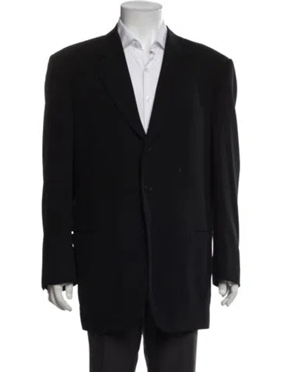 Pre-owned Giorgio Armani Wool Jacket In Black