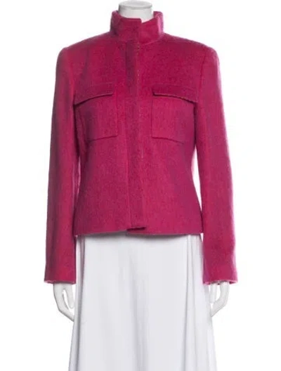 Pre-owned Giorgio Armani Wool Jacket In Red