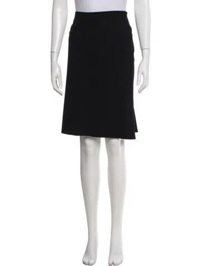 Pre-owned Giorgio Armani Wool Knee-length Skirt In Gray