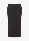 Giorgio Armani Wool Midi Pencil Skirt