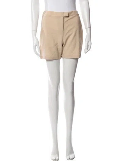 Pre-owned Giorgio Armani Wool Mini Shorts In Neutral