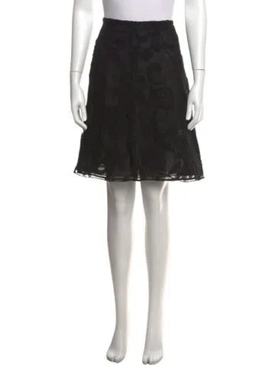 Pre-owned Giorgio Armani Wool Mini Skirt In Black