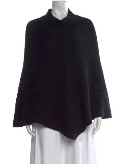 Pre-owned Giorgio Armani Wool Mock Neck Sweater In Black