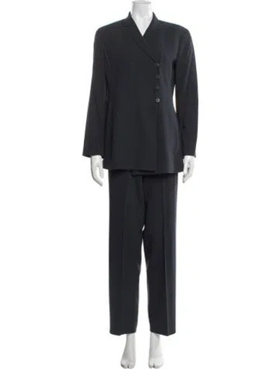 Pre-owned Giorgio Armani Wool Pantsuit In Blue