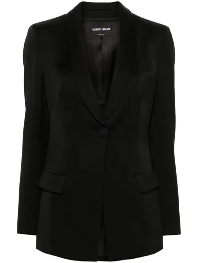 GIORGIO ARMANI WOOL SINGLE-BREASTED BLAZER