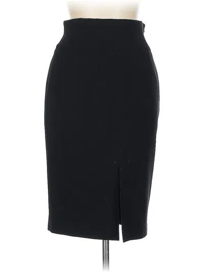 Pre-owned Giorgio Armani Wool Skirt In Black