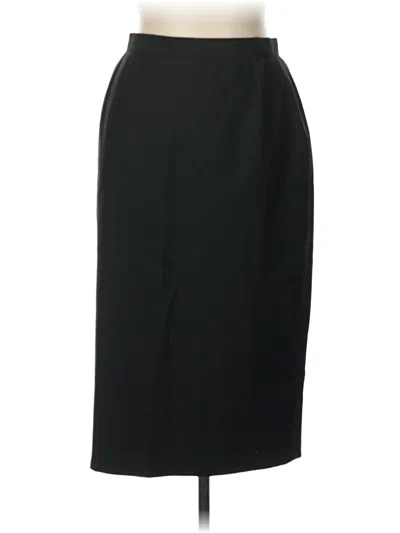 Pre-owned Giorgio Armani Wool Skirt In Black