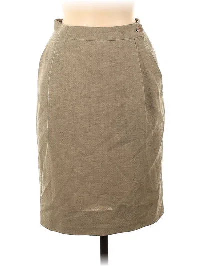 Pre-owned Giorgio Armani Wool Skirt In Brown