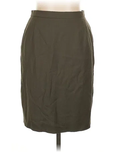 Pre-owned Giorgio Armani Wool Skirt In Green