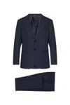 Giorgio Armani Wool Suit With Flap Pockets And Notch Lapel