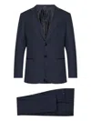 Giorgio Armani Wool Suit With Flap Pockets And Notch Lapel