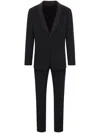 Giorgio Armani Wool Single-breasted Suit In Black
