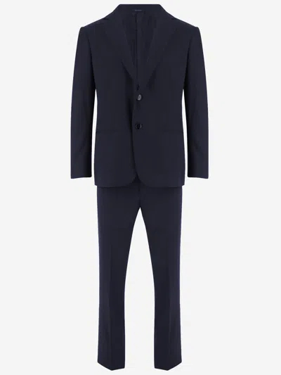 Giorgio Armani Wool Suit In Navy
