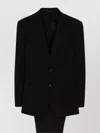 Giorgio Armani Wool Suit With Long Sleeves And Single-breasted Design In Black