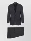 Giorgio Armani Wool Suit With Notched Collar Jacket