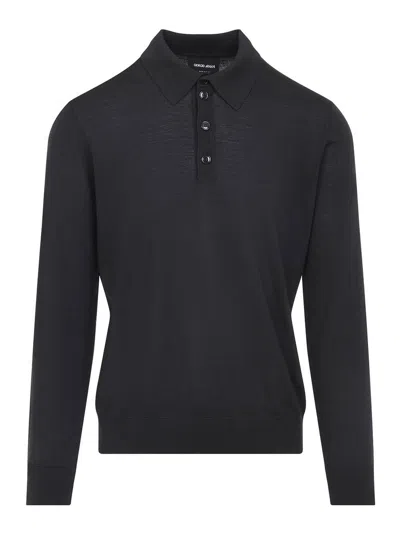 GIORGIO ARMANI SUÉTER CUELLO REDONDO - GRIS