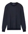Giorgio Armani Wool Sweater In Blue