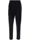 Giorgio Armani One Pence Trousers In Blue