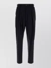 Giorgio Armani Wool Trousers With Cropped Length And Pleated Front