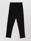 Giorgio Armani Wool Trousers With Elasticated Waistband And Pleated Front In Black