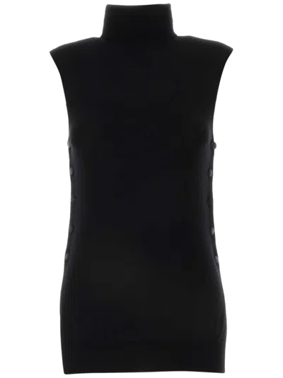 Giorgio Armani Official Store Virgin Wool Mock-neck Top In Uc99