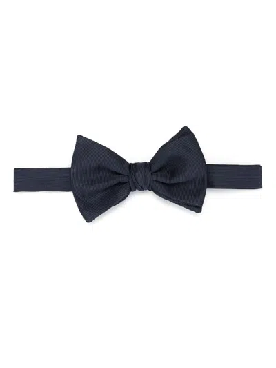 Giorgio Armani Woven Bowtie Accessories In Blue