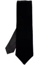 Giorgio Armani Woven Jacquard Tie In Black