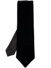 Giorgio Armani Woven Jacquard Tie In Black