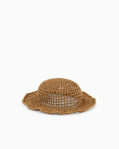 Giorgio Armani Woven Viscose Cloche Hat