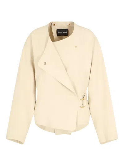 Giorgio Armani Wrap-design Jacket