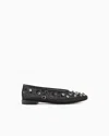Giorgio Armani X 10 Corso Como Ballerinas In Mesh And Rhinestones Bezels In Black