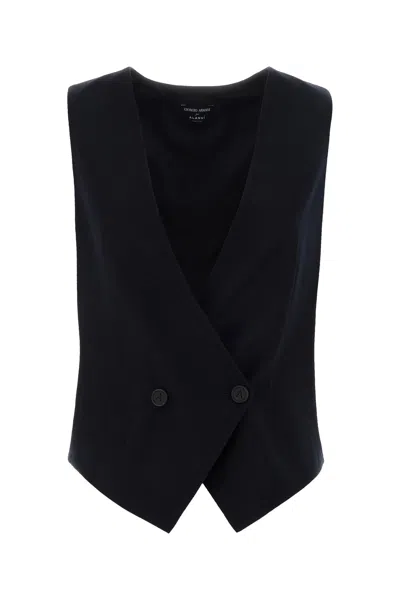 Giorgio Armani X Alanui Midnight Blue Wool  Vest