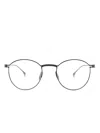Giorgio Armani X Yuichi Toyama Round-frame Glasses In Black