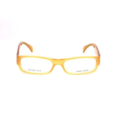 GIORGIO ARMANI YELLOW ACETATE FRAMES