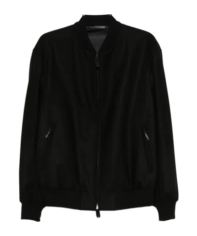GIORGIO ARMANI ZIP-FASTENING BOMBER JACKET