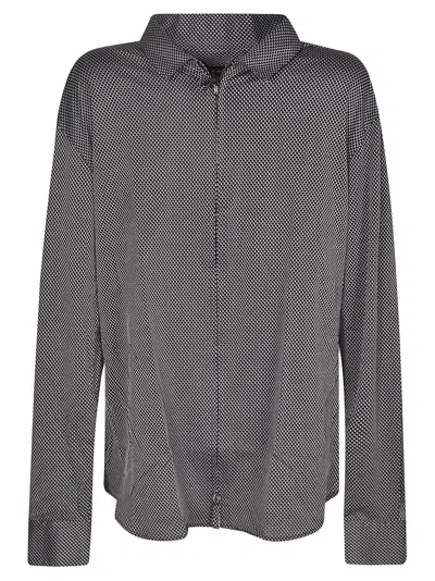 Giorgio Armani Zip Shirt In Fbwf