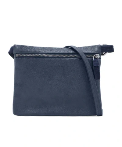 Giorgio Armani Zip-up Handbag In Blue