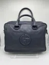 Giorgio Armani Zipper Clutch In Black
