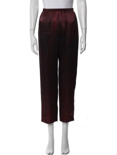 Pre-owned Giorgio Beverly Hills Wide Leg Pants In Red