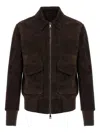 Giorgio Brato Aviatore Flap-pocket Leather Jacket In Brown